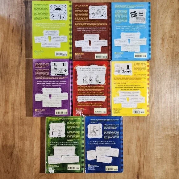 DIARY OF A WIMPY KID BOOK LOT 4 HARDCOVER 4 SOFTCOVER - Picture 2 of 6